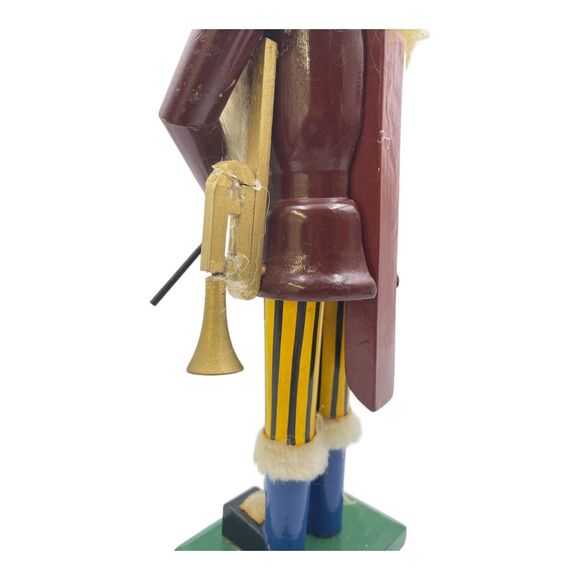Vintage 14 Nutcracker, Musician With Drum (missing) And Trumpet?? - Picture 5 of 5